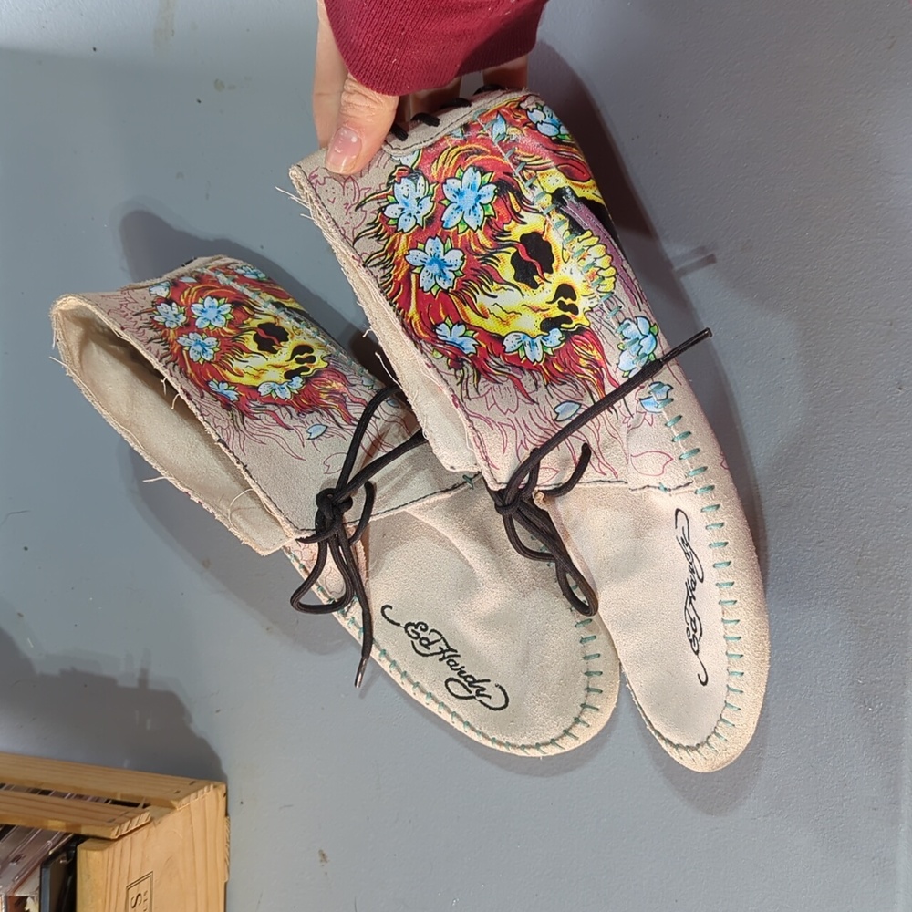 Vintage Y2K Ed Hardy moccasins